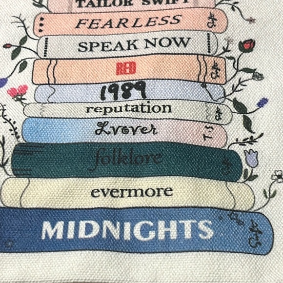 5for$10 Taylor Swift Music Albums Book Cosmetic Makeup Bag NWT 8x6.5 - Picture 2 of 5